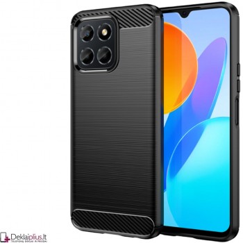Carbon guminis dėklas - juodas (Huawei Honor X8) Carbon guminis dėklas - juodas (Huawei Honor X8)